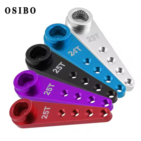 25T/24T/23T Metal Steering Servo Arm Extension Horn 37mm For 1/10 RC Car Boat Futaba HSP Wltoys SCX0