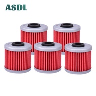 5Pcs Motorcycle Oil Filter para sa Kymco Scooter 350i Downtown 125i 200i 300i Tao 7
