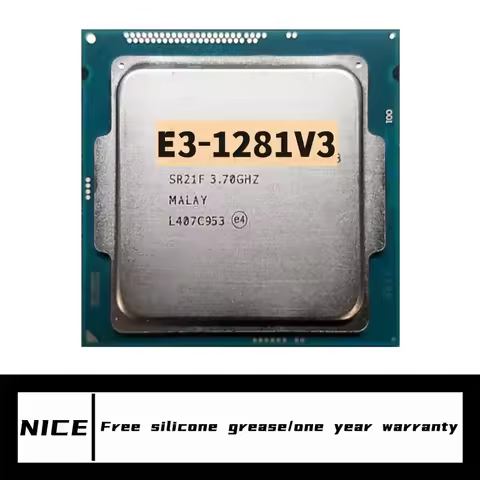Xeon E3-1281v3 E3 1281v3 E3 1281 v3 3.7 GHz Quad-Core Eight-Thread CPU Processor L2=1M L3=8M 82W LGA