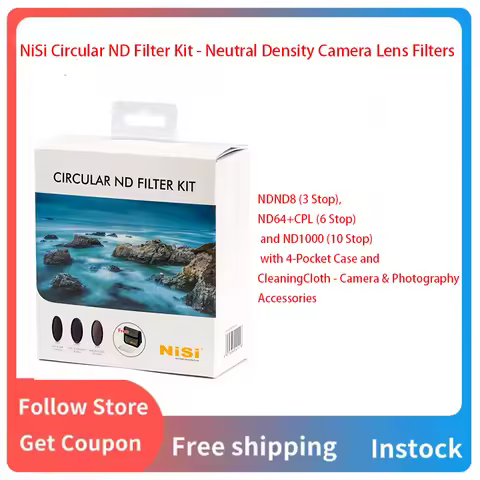 NiSi Circular ND Filter Kit - Neutral Density Camera Lens Filters 67mm 72mm 77mm 82mm