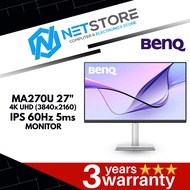 BENQ MA270U 27" 4K UHD (3840x2160) IPS 60Hz 5ms  MONITOR - 9H.LMWLB.QBP