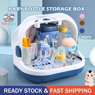 Baby Feeding Bottle Storage Box Container Dustproof Tableware Cupboards Container Bottle Drying Rack