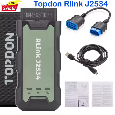 Topdon Rlink J2534 Pass-Thru VCI OEM Reprogramming Diagnostic Tool Supports J2534 D-PDU CAN-FD DoIP 