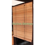 Orange Rattan Blinds 120 x 180 [S003] - Indoor Blinds, Bamboo Blinds, Window Blinds, Window Blinds, 