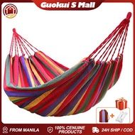 280*80cm Portable Hammock Duyan Outdoor Camping With Cotton Rope Canvas Storage Bag Swing Colorful H