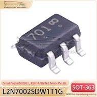 L2N7002SDW1T1G SOT-363 701 20PCS Small Signal MOSFET 380 mA, 60V N – Channel SC-88 Field Effect Tran