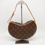 「JL精品代購」9新 Lv 老花Croissant豌豆包 中號