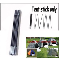 【Local delivery】1Pair Tent Stick Outdoor Camping Stick Tent Accessory Replacement Tent Pole Camping Tent Bars Rubber/Stick/Tent Pegs/Tent Nails/Tent Bag /Set Stick Tent