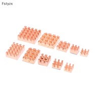 Fstyzx 1Pc All Pure Copper Pin Fins Heatsink Cooler With Thermal Tape for Laptop GPU CPU VGA Chip Computer Component Heat Dissipation SG