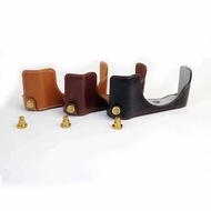 ️ Portable Genuine Leather Camera Case Bag Cover For Dmc-Gx80 Panasonic Gx7ii Gx85 Gx7 Markii With S