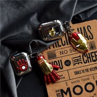 （需預訂）Marvel airpod耳機套Marvel Iron Man Electroplating soft TPU Bluetooth Headset Airpods Case For Appl