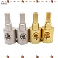 BEBETTERM Car Speaker Wire Terminal, 0GA 4GA 8GA Gold Silver Car Audio Connector, Pure Copper Wire R