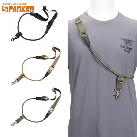 Tactical Elastic Gun Rope Spring Strap Outdoor Anti-lost Airsoft Paintball Adjustable Gun Sling Hunt