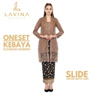 Lavina – Jumbo Kutubaru Tunic Kebaya Set – Pearl Sequin Tille Brocade for Formal Parties & Events Ke