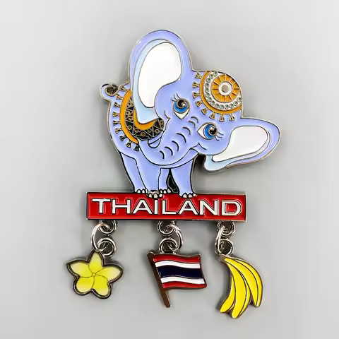 Thailand Refrigerator Stickers Bangkok Travel Souvenirs Koh Samui Phuket Krabi Fridge Magnets Home D