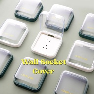Wall Socket Waterproof Box Self-Adhesive Electric Plug Cover Bathroom Switch Protection Cover Socket Splash-Proof Box