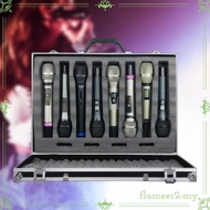 [FlameerdbMY] Case Mic Carrying Case Aluminum Alloy Broadcasting Mic Impact Resistant Live Broadcast