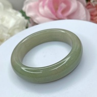 NO.146 豆綠手鐲佘太翠玉 內徑 51MM 小圈口 平安鐲 手環 翠綠