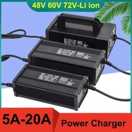 48V 60V 72V 5A 8A 10A 12A 15A 20A Lithium ion Charger 13S16S 20S 54.6V 67.2V 84V High-power Intellig