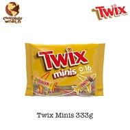 Twix Minis FunSize bag 333g 15pcs (Made in Netherlands)(BB:July2024)