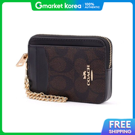 Coach | กระเปาใสบตรแบรนดเนมโคช หนงแท ชองใสบตรและเหรยญ กระเปาสตางคผหญงแบรนดเนม