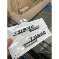 Turbo amg stamp Cla45, C300, C200, E300, E200, Black turbo ag lettering, Turbo amg Logo