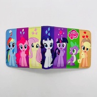 Pony Unicorn PU Leather Wallet with Zipper Coin Pocket We bare Bears Cartoon Wallet