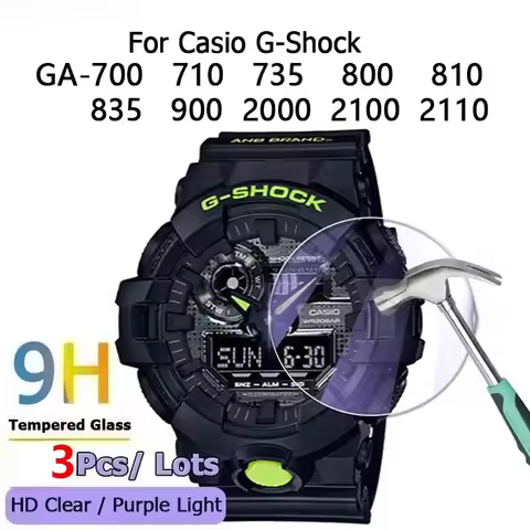 For Casio G-Shock GA-700 GA-710 GA-735 GA-800 GA-810 GA-835 GA-900 GA-2000 GA-2100 GA-2110 Tempered 