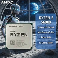 AMD | 2026 Hot AMD R5 5600X CPU 6C12T 3.7GHz(4.6GHz) Zen3 7NM 32MB L3 AM4 65W Unlocked Gaming CPU No