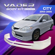 ชุดแต่งรถยนต์สเกิร์ตรอบคัน หน้า หลัง ข้าง Honda City 2003-2005 ทรง Modulo (งานดิบ) ABS เข้ารูปติดตั้งง่าย