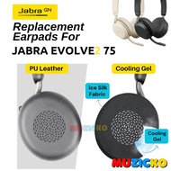 1Pair Jabra Evolve2 75 Headset Compatible Replacement Ear Pads Cushion Earpads