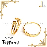 CINCIN TIFFANY SIMPLE EMAS 916