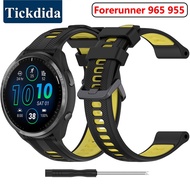 Silicone Strap for Garmin Forerunner 965 955 Band Replacement Watchband Bracelet for Garmin Forerunn