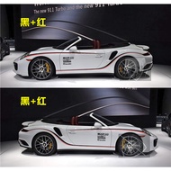 Porsche 911 Car Stickers Garland boxster cayman 992 718 Car Stickers Modified Side Skirt Garland