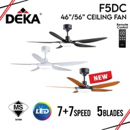 DEKA KRONOS F5DC LED 7 SPEEDS CEILING FAN 56” WITH REMOTE CONTROL