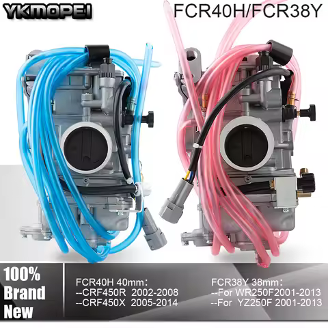FCR38 FCR40 FCR 38mm 40mm Motorcycle Carburetor Keihin For Suzuki Honda CRF450R X WR250F YZ250F WR 2