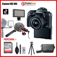 CANON EOS M5 15-45mm lens mirrorless camera 24MP