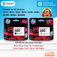 HP 680 BLACK/TRI-COLOR INK ADVANTAGE CARTRIDGE [100% ORIGINAL]/ HP Printer Ink Cartridge