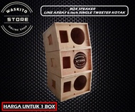 Box Speaker Line Array 6 Inch Single Tweeter Kotak
