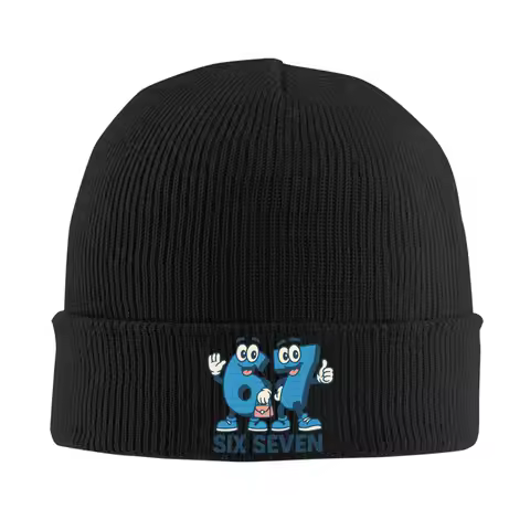 67 Six Seven 6-7 Italian Brainrot Kids Gaming Accessories Winter Slouchy Beanie For Unisex Skullies 