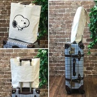 Hapitas x Peanuts Snoopy Olaf Tot bag 環保袋 行李箱掛袋