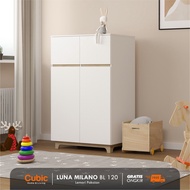 Cubic Lemari Pakaian Kecil / Lemari Baju 2 Pintu / LUNA MILANO BL 120