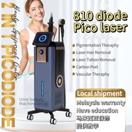 810 diode laser picopulse machine tattoo removal+diode laser hair removal carbon hair removal machin