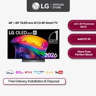 [FREE Grocery e-voucher up to $300] [New] LG OLED evo AI C6 4K Smart TV | α11 AI Processor 4K Gen3 |
