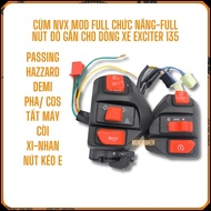 Full-function ex135 shackle (pasing / hazard) for ex135 / small ex / mio / nouvo...FULL RED BUTTON A