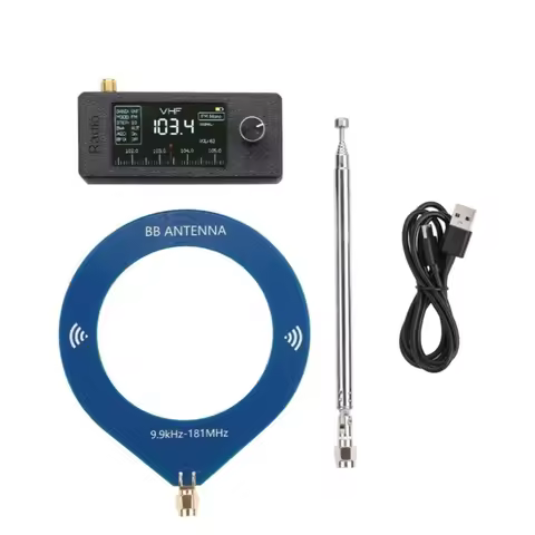 New ATS-mini 0.5-108MHz SI4732 Mini Radio Pocket SSB Radio with 2pcs Antenna FM/AM All Band ESP32 Ra