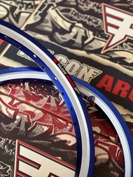 วงล้อ FALCONE ARGON(2กษัตย์) ทรงเอสีทองลายทูโทน ทองอ่อน ท่องเข้ม งานดีงาน ขนาด 1.4ขอบ 17ราคาคู่ละ 1ค