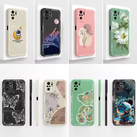 Case For POCO M5S Full Cover Fashion Funda Soft Liquid Silicone Shockproof Back Cover For Xiaomi Poc