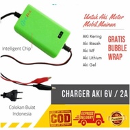 Spesial Dhisini Carger Aki Mobil Motor Mainan 6Volt 2Ampere Charger
