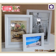 Beautiful White Photo Frame 6x8" 7x9" A4 8x12 8x10 10x12 With Front Mirror Wall Hanging Stand And Ea